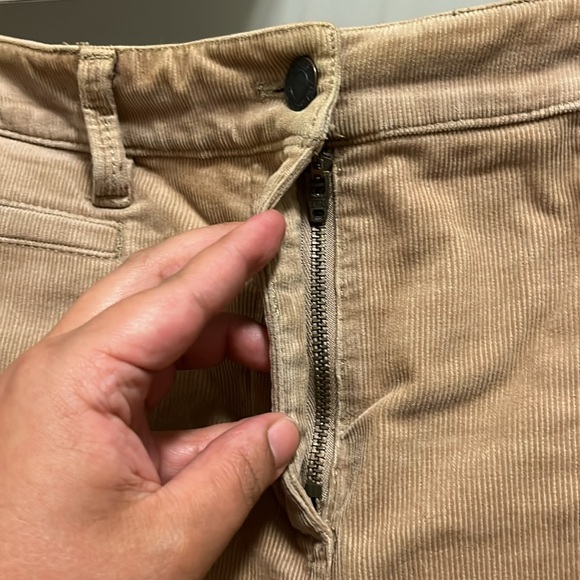 EUC Host Pick Talbots Size 8 Petite Tan Mini Skirt With Pockets - Picture 5 of 9